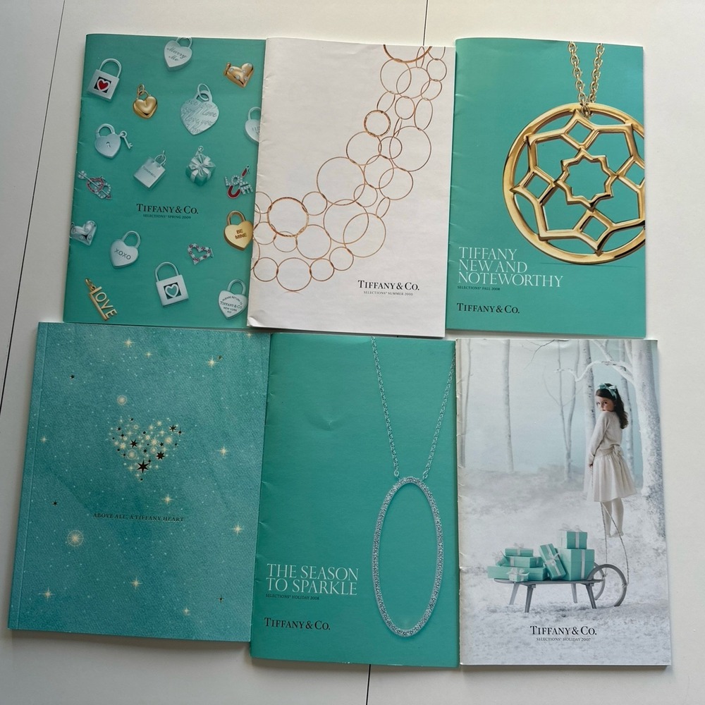 Tiffany & Co. Catalogs  Mixed Lot of 6 Jewelry Selections 2007 2013